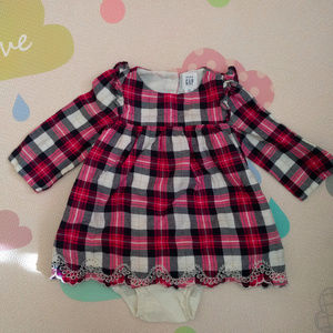 Baby GAP Plaid Dress  EUC